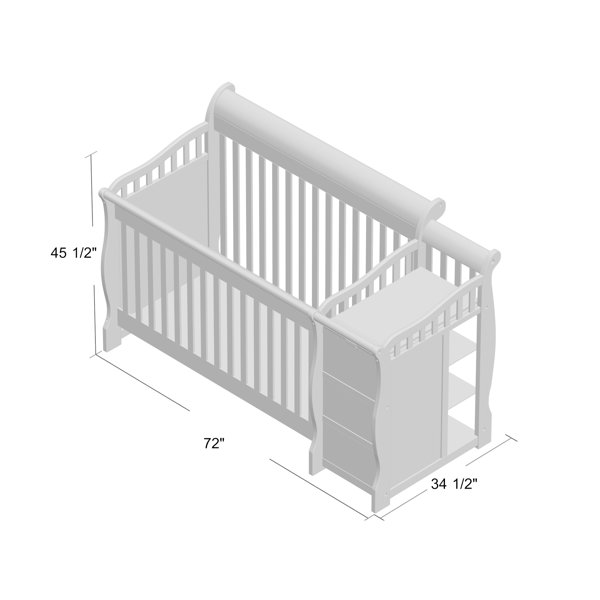 Sorelle Princeton Elite 4 in 1 Convertible Crib and Changer